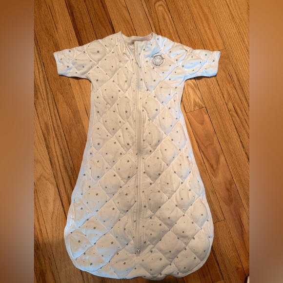 Halo Other - Halo dreamland weighted White Baby Sleep Sack with Gray Star Print